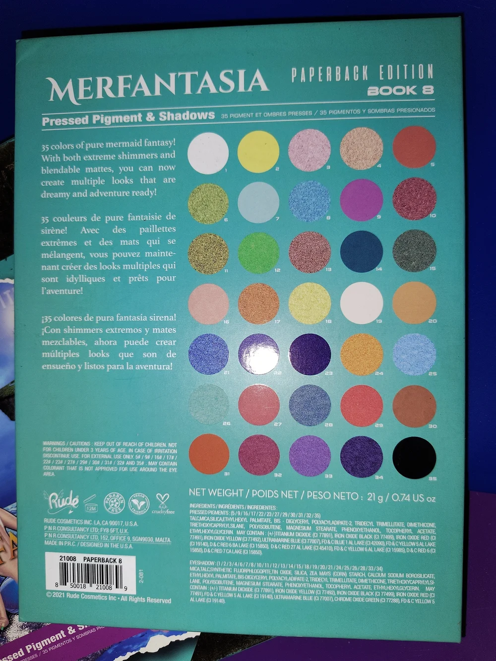 MerFantasia Eyeshadow palette New